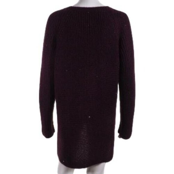 Simply Vera Wang Sweater Size L Women High Low Long Sleeve Scoop Neck Sequin - Picture 4 of 10